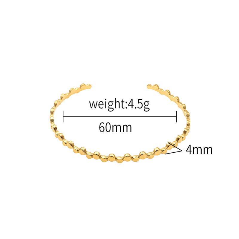 Light Luxury French Geometric Small Round Beads Irregular Staggered Opening Bracelet Titanium Steel Plated With 18K Gold золотий
Light Luxury French Geometric Small Round Beads Irregular Staggered Opening Bracelet Titanium Steel Plated With 18K Gold золотий