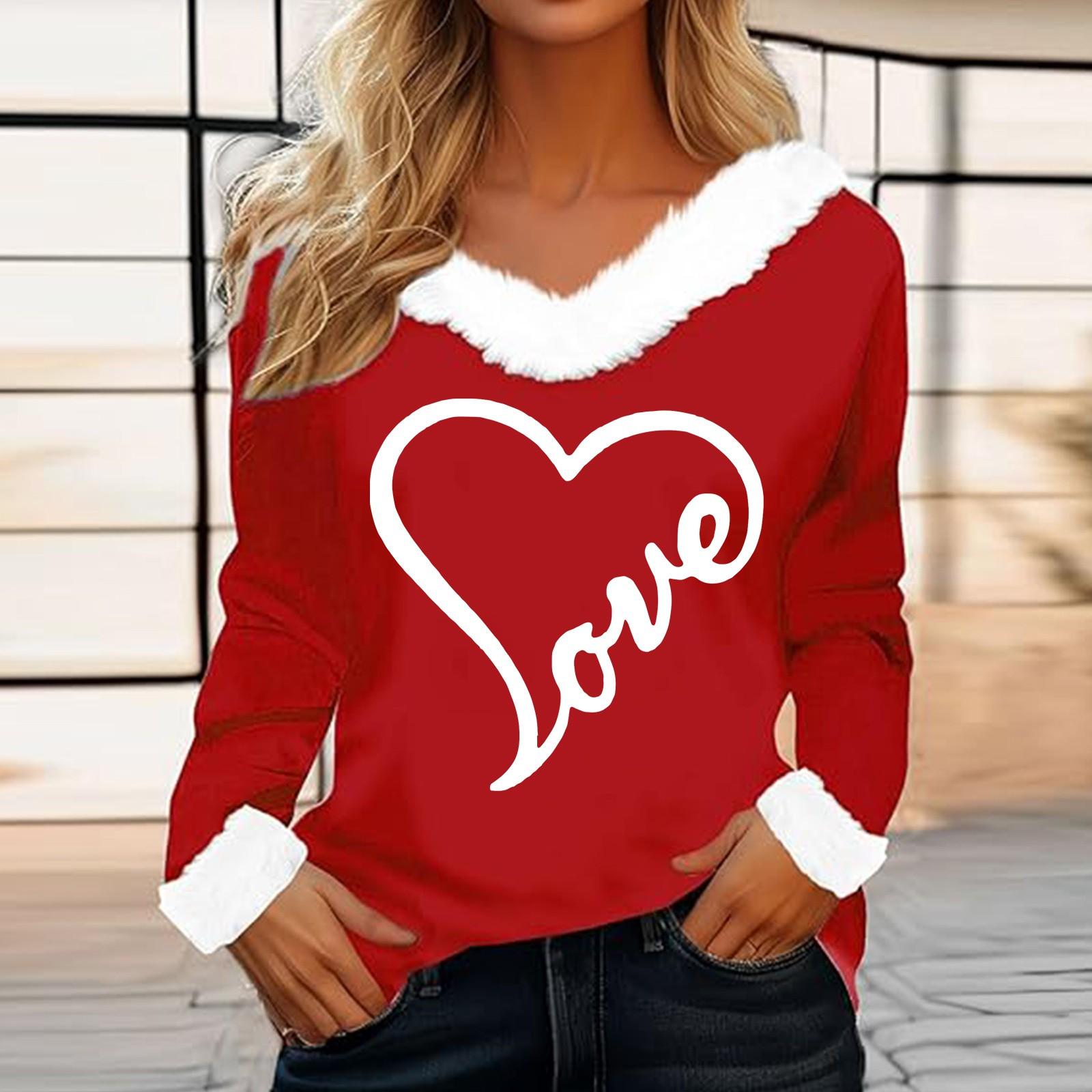 Женская футболка с принтом ко Дню святого Валентина, рубашка с длинными рукавами, шерстяной воротник, топ с V-образным вырезом и надписью «Любитель вечеринок» XXL киноварь
Женская футболка с принтом ко Дню святого Валентина, рубашка с длинными рукавами, шерстяной воротник, топ с V-образным вырезом и надписью «Любитель вечеринок» XXL киноварь