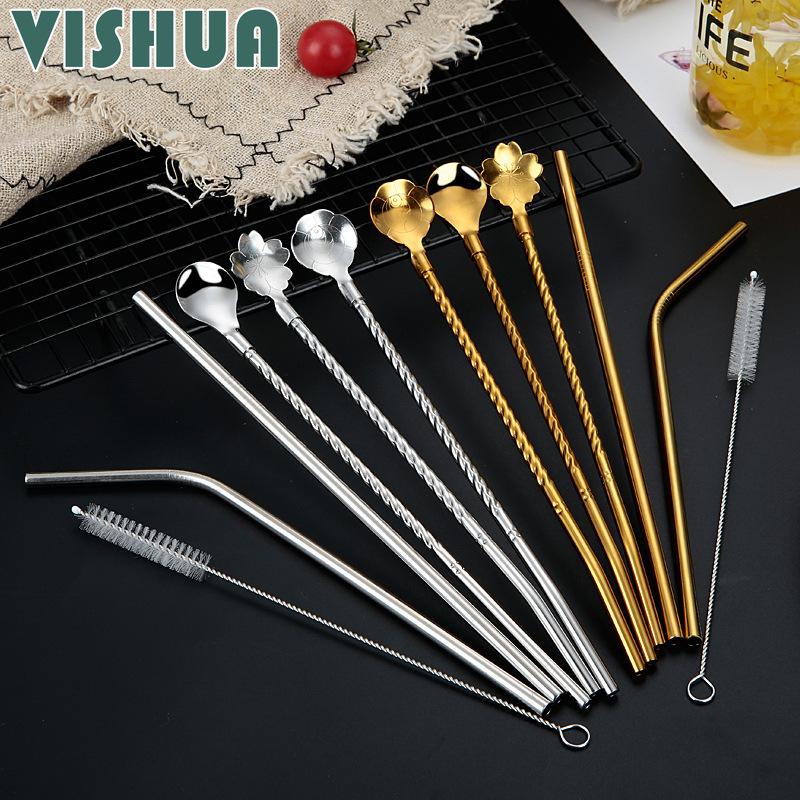 Пищевой набор из нержавеющей стали 304, набор соломинок для чая, молока, кофе, экологически чистая круглая головка, двойная осторожность
Пищевой набор из нержавеющей стали 304, набор соломинок для чая, молока, кофе, экологически чистая круглая головка, двойная осторожность