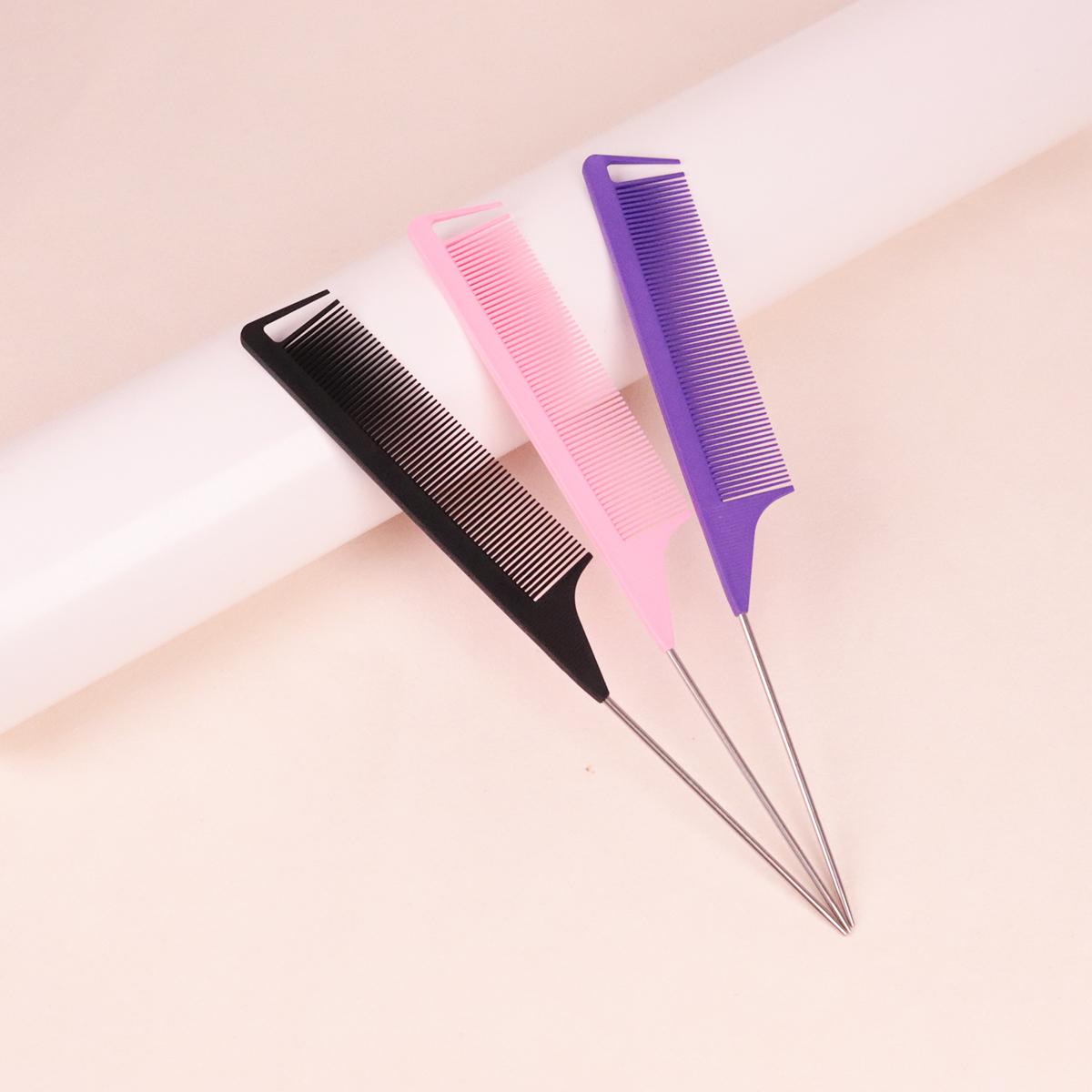 3pcs professional pointed tail comb salon hair stainless steel mouse tail comb hair styling tools Special for real hair wigs
3pcs professional pointed tail comb salon hair stainless steel mouse tail comb hair styling tools Special for real hair wigs