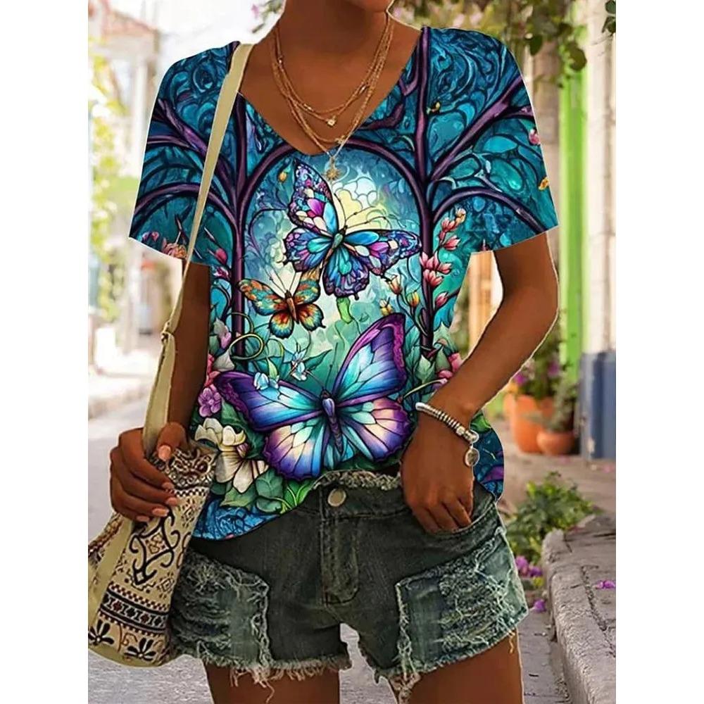 Cute Animal Pattern Summer Soft Comfortable Women s T-Shirts Casual Comfortable Loose V-Neck Short-Sleeve T-Shirt 5XL
Cute Animal Pattern Summer Soft Comfortable Women s T-Shirts Casual Comfortable Loose V-Neck Short-Sleeve T-Shirt 5XL