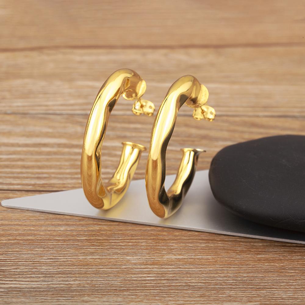 Nidin High Quality Irregular Geometric Big Circle Hoop Charm Earrings 3 Sizes For Women Girl Vintage Wedding Jewelry Accessories
Nidin High Quality Irregular Geometric Big Circle Hoop Charm Earrings 3 Sizes For Women Girl Vintage Wedding Jewelry Accessories