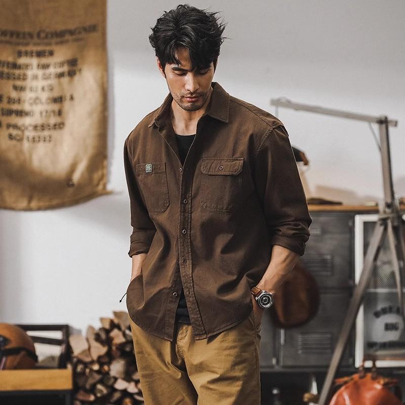 Cargo Pocket Long Sleeve Shirt Oversized Casual Button-Down Workwear Style Top 5XL кавовий
Cargo Pocket Long Sleeve Shirt Oversized Casual Button-Down Workwear Style Top 5XL кавовий