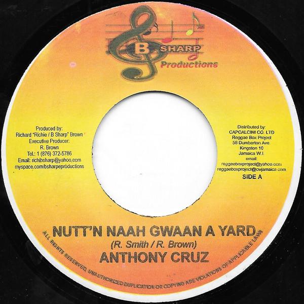 7inch Record ANTHONY CRUZ - Nutt n Naah Gwaan A Yard NONE B Sharp Product 2008 Jamaica Reggae, Ska & Dub Used
7inch Record ANTHONY CRUZ - Nutt n Naah Gwaan A Yard NONE B Sharp Product 2008 Jamaica Reggae, Ska & Dub Used