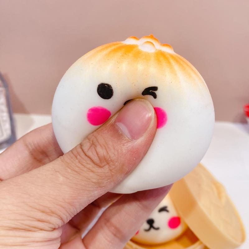 Cute Bun Squishy Toy With Steamer Basket Stress Relief Fidget Toy Dumpling Stress Ball For Kids Adults 1PC
Cute Bun Squishy Toy With Steamer Basket Stress Relief Fidget Toy Dumpling Stress Ball For Kids Adults 1PC