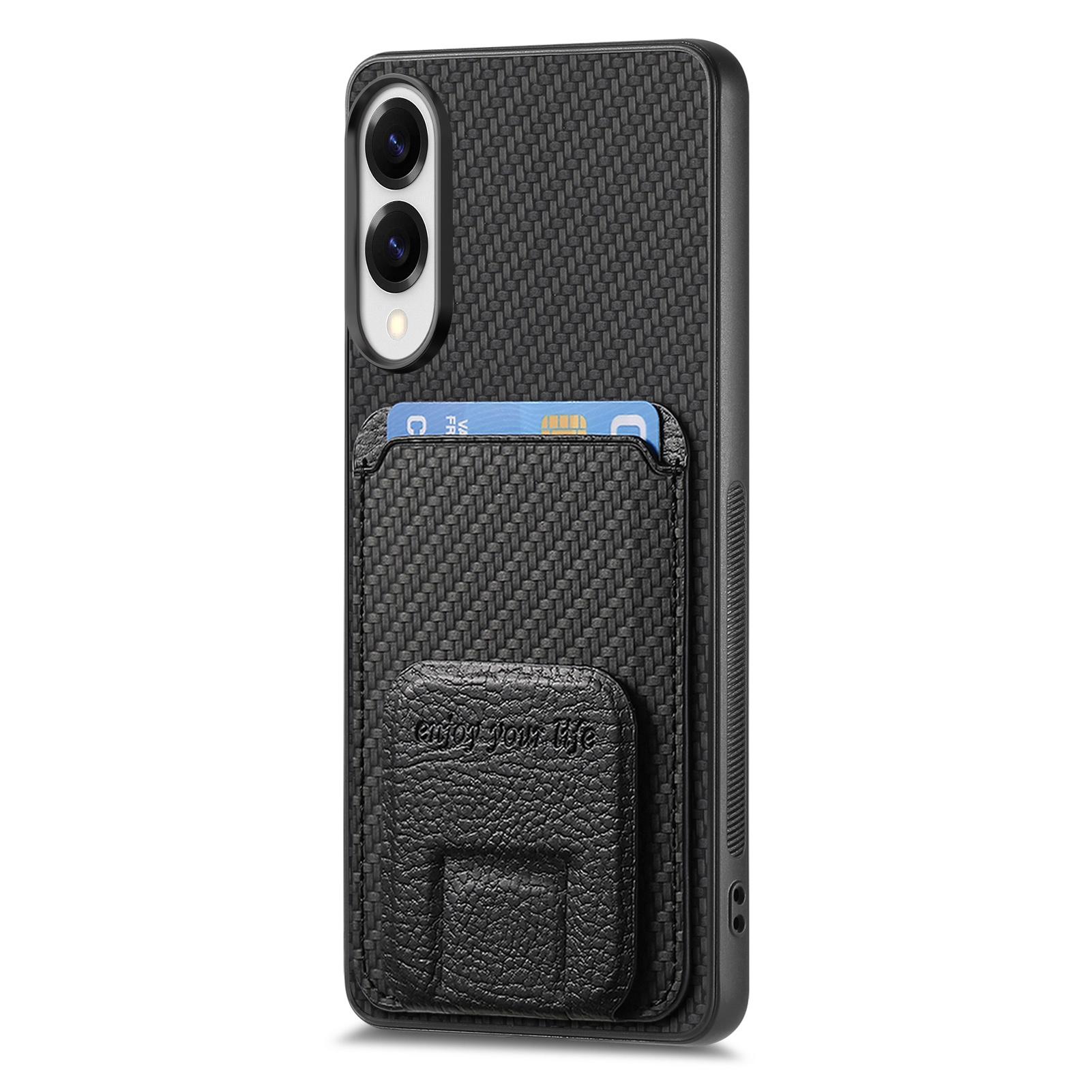 For Samsung Galaxy S25 Edge Case Card Holder Carbon Fiber Texture Leather Coated TPU Phone Cover Brown
For Samsung Galaxy S25 Edge Case Card Holder Carbon Fiber Texture Leather Coated TPU Phone Cover Brown
