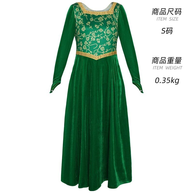Monster Shrek cos costume green dress Fiona princess dress cosplay stage performance costume XXXL
Monster Shrek cos costume green dress Fiona princess dress cosplay stage performance costume XXXL