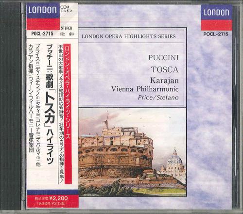 CD VIENNA PHILHARMONIC - Puccini: Tosca-highlights: Karajan POCL2715 DECCA RECORD 1992 Japan Obi Classical Used
CD VIENNA PHILHARMONIC - Puccini: Tosca-highlights: Karajan POCL2715 DECCA RECORD 1992 Japan Obi Classical Used