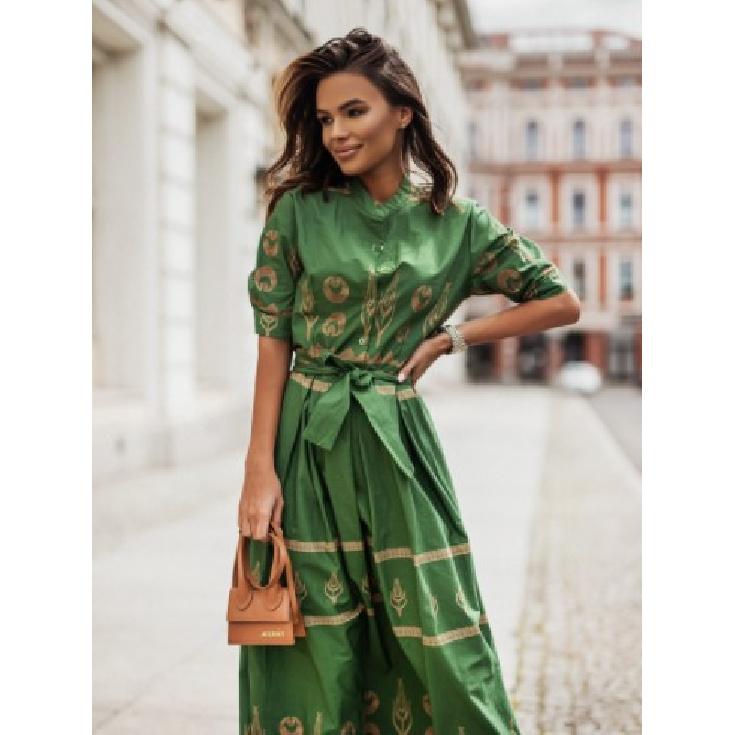 Европейские и американские трансграничные новые короткие рукава позиционирующие льняные платья-рубашки средней длины с цветочным поясом XL зелёный
Европейские и американские трансграничные новые короткие рукава позиционирующие льняные платья-рубашки средней длины с цветочным поясом XL зелёный