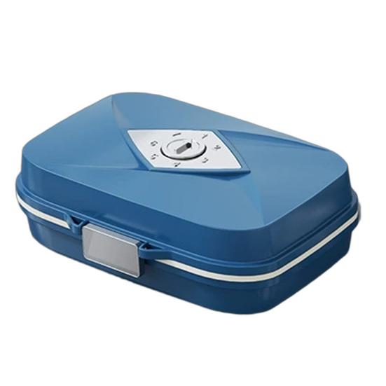 Pill Box with 7 Compartments Double Layer Design Moisture-Proof Buckle And Sliding Time Marker Organizer for Travel
Pill Box with 7 Compartments Double Layer Design Moisture-Proof Buckle And Sliding Time Marker Organizer for Travel
