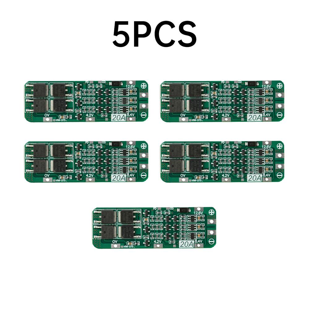5PCS 3S 12.6V 20A Lithium Battery Charging Protection Board For Power Tool Accessories
5PCS 3S 12.6V 20A Lithium Battery Charging Protection Board For Power Tool Accessories