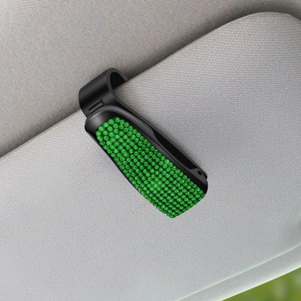 Crystal Car Sunshade Glasses Case Rhinestone Sun Visor Mount Gift Sunglasses Clip Women зелений
Crystal Car Sunshade Glasses Case Rhinestone Sun Visor Mount Gift Sunglasses Clip Women зелений