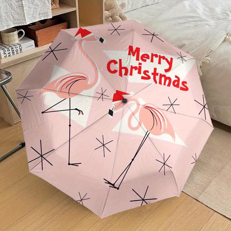 3-Fold Lightweight Umbrella with Automatic Open - Durable Iron Frame, Cute Flamingo & Christmas Tree Design, Pink with Black S
3-Fold Lightweight Umbrella with Automatic Open - Durable Iron Frame, Cute Flamingo & Christmas Tree Design, Pink with Black S