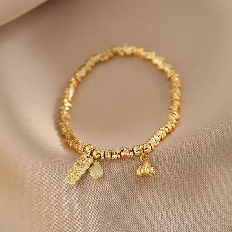 Gold Lotus Pod Bracelet - Vietnamese Sand Gold Style
Gold Lotus Pod Bracelet - Vietnamese Sand Gold Style