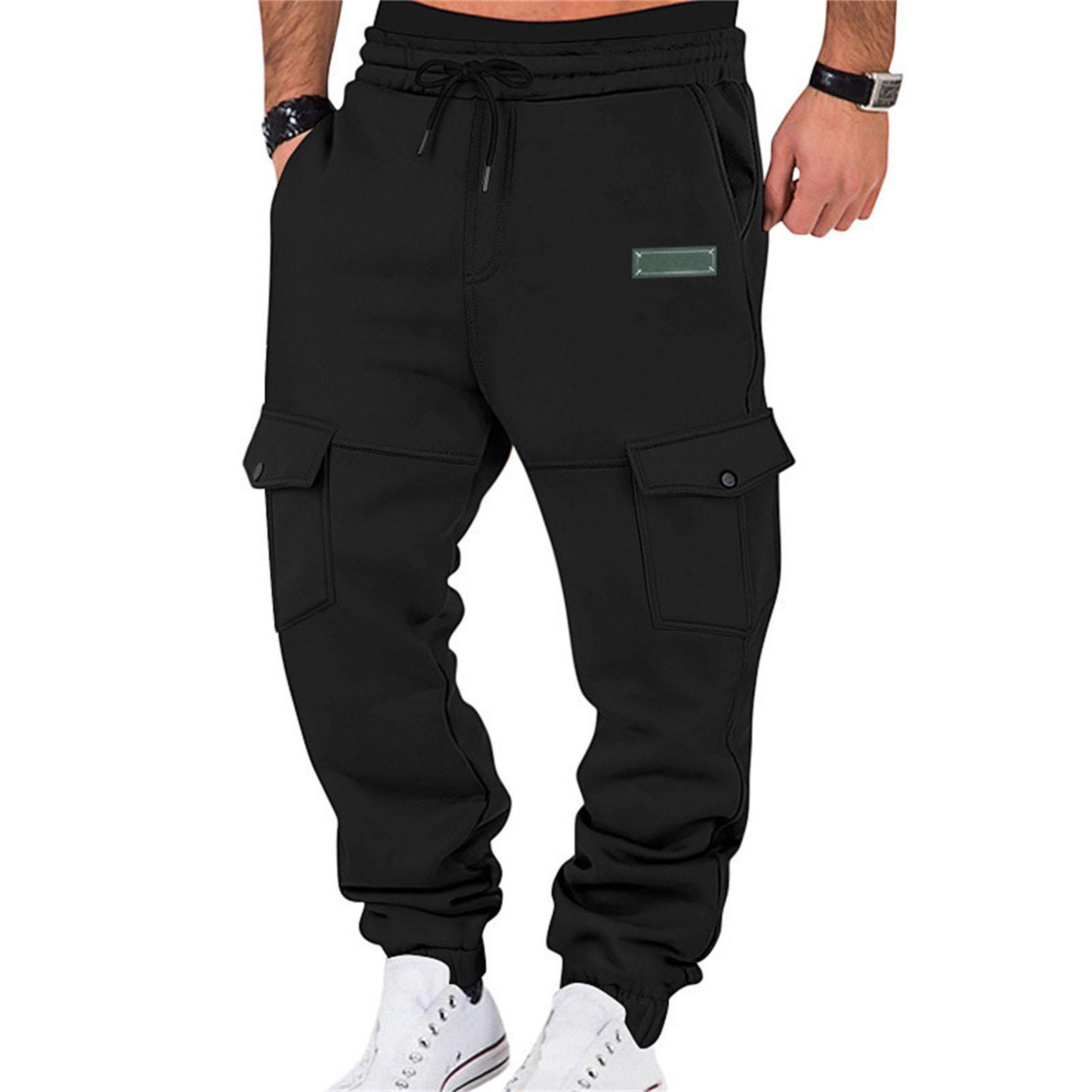 Men s Multi-Pocket Drawstring Work Pants L чорний
Men s Multi-Pocket Drawstring Work Pants L чорний