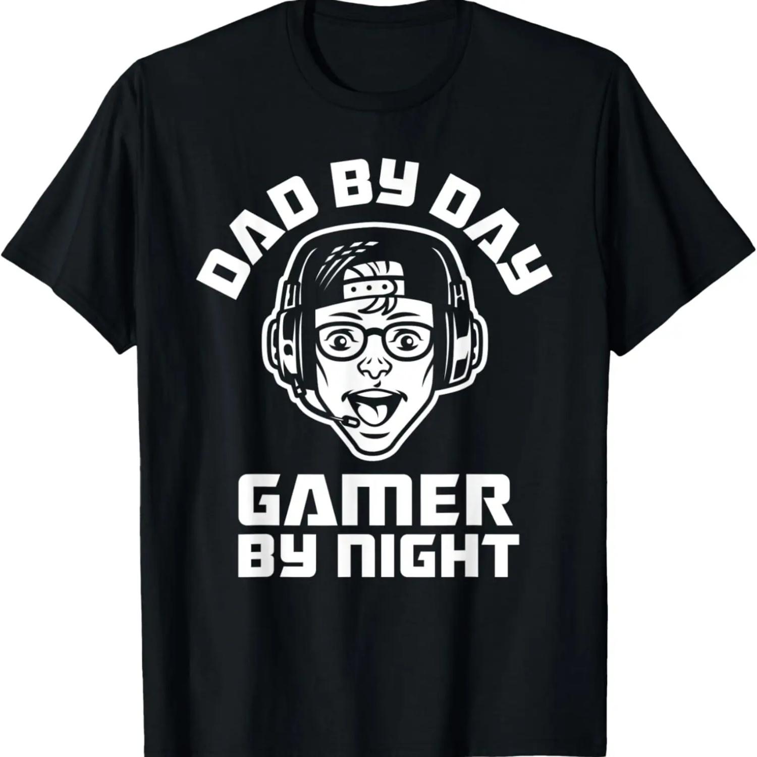 Mens Dad By Day Gamer By Night Funny Gaming Gift T-Shirt S
Mens Dad By Day Gamer By Night Funny Gaming Gift T-Shirt S