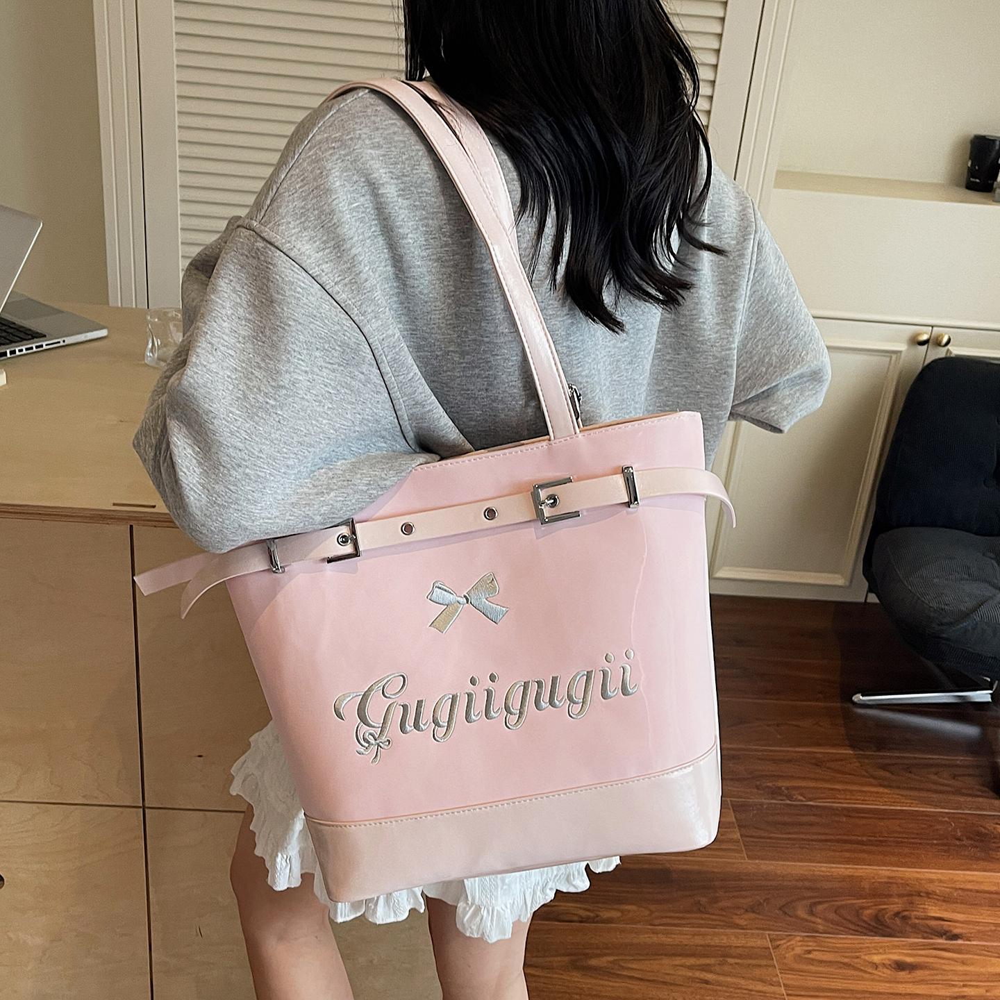 Persalized Letter Embroidered Tote Bag Fashi Multi-functial Large Capacity Travel Backpack Elegant Women s Handbags (30cm<Max Length<50cm) розовый
Persalized Letter Embroidered Tote Bag Fashi Multi-functial Large Capacity Travel Backpack Elegant Women s Handbags (30cm<Max Length<50cm) розовый