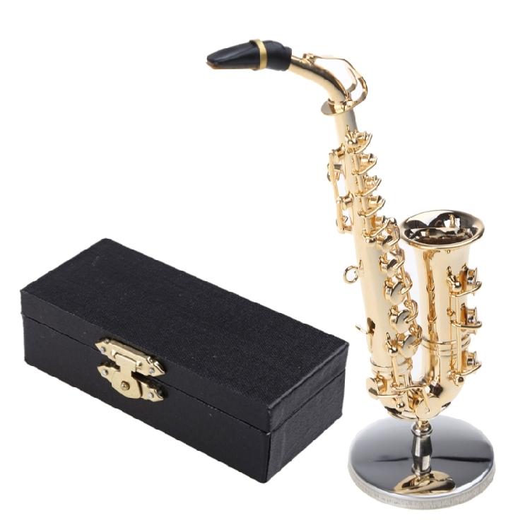 Copper Sax Musical Instrument Model Miniature Brooch Decorative Tabletop Display
Copper Sax Musical Instrument Model Miniature Brooch Decorative Tabletop Display