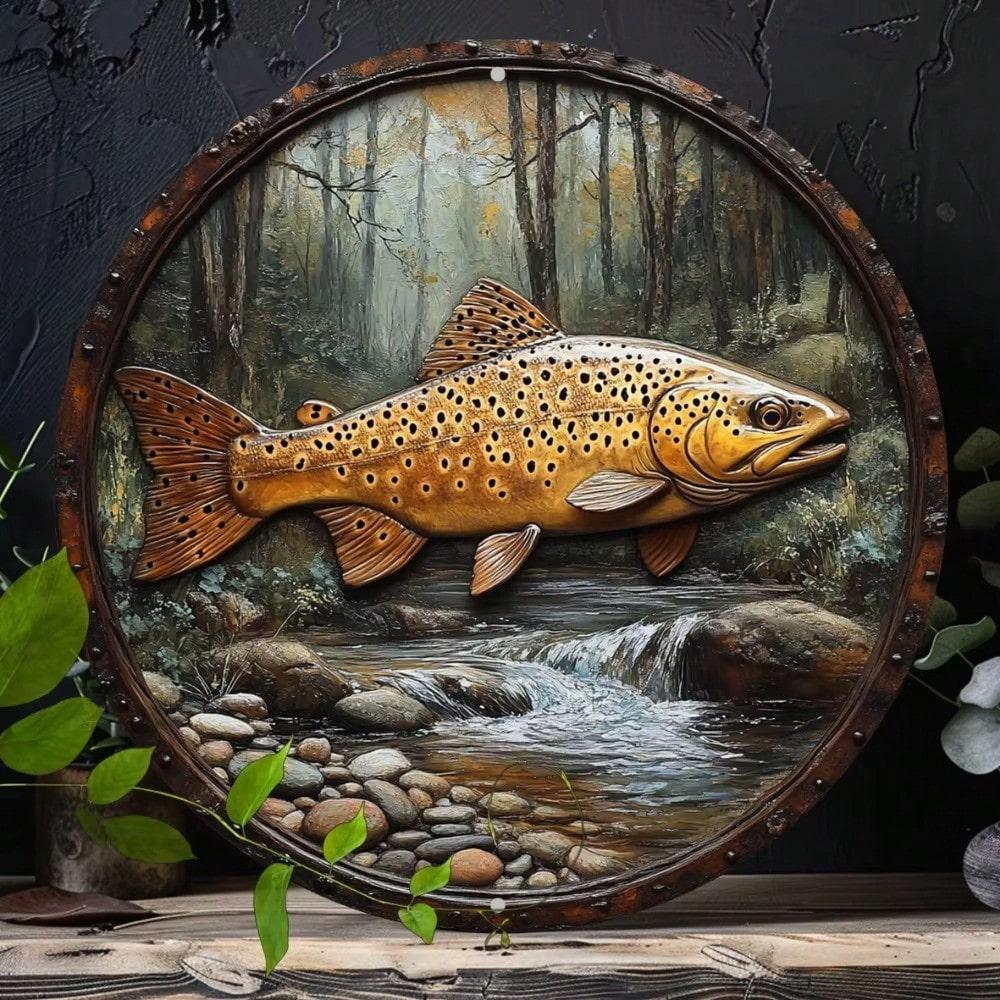 Vintage Fish Round Aluminum Sign Weather Resistant Wall Decor HD Print Home Office Kitchen Plaque 20x20 різнокольоровий
Vintage Fish Round Aluminum Sign Weather Resistant Wall Decor HD Print Home Office Kitchen Plaque 20x20 різнокольоровий