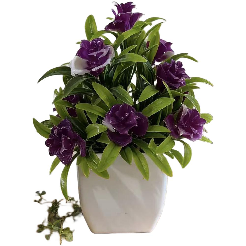 Faux Rose Potted Plant for Indoor Tabletop Decor Living Room Bedroom Office Desk Shelf Realistic Flower and Leaf Detailing фіолетовий
Faux Rose Potted Plant for Indoor Tabletop Decor Living Room Bedroom Office Desk Shelf Realistic Flower and Leaf Detailing фіолетовий