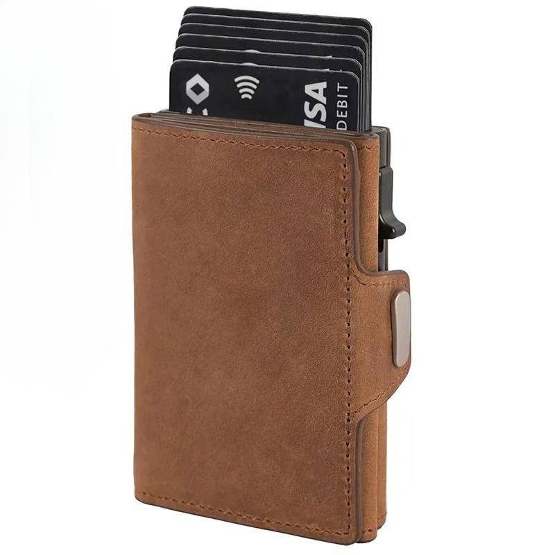 Genuine Leather RFID Card Holder for Men Minimalist Leather Credit Card Wallet with Coin Purse and Cash Slot Travel Small Purse
Genuine Leather RFID Card Holder for Men Minimalist Leather Credit Card Wallet with Coin Purse and Cash Slot Travel Small Purse