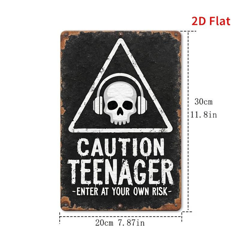 2D Plane - Fun Retro Metal Sign - Caution: Teenagers enter at their own risk - Perfectly suitable for game rooms, Men s caves 20x30cm(7.8x11.8inch)
2D Plane - Fun Retro Metal Sign - Caution: Teenagers enter at their own risk - Perfectly suitable for game rooms, Men s caves 20x30cm(7.8x11.8inch)