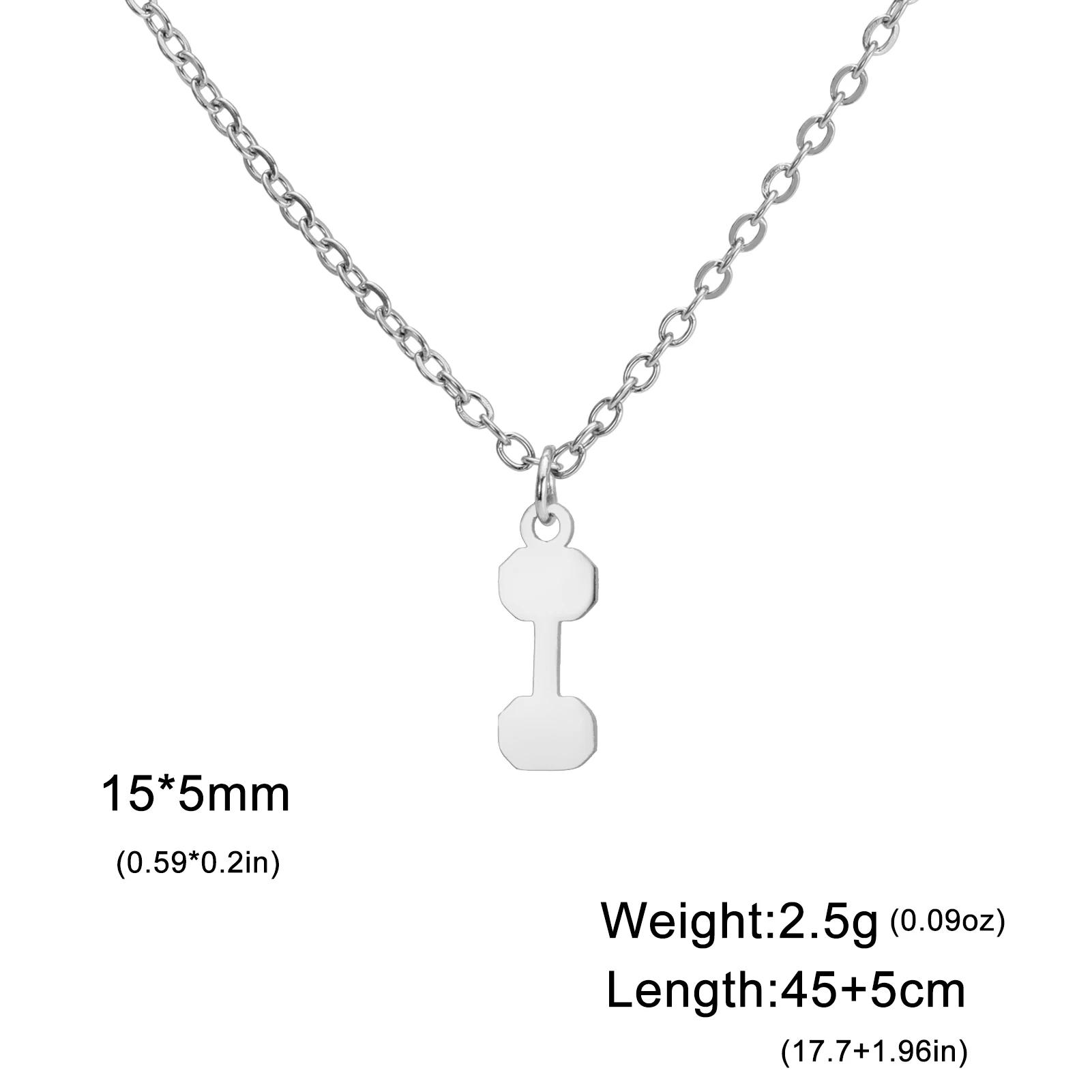 Teamer Sports Stainless Steel Pendant Necklace Women Men Weight Lifting Barbell Marathon Muscle Running Jewelry Friends Gift New 45-50cm
Teamer Sports Stainless Steel Pendant Necklace Women Men Weight Lifting Barbell Marathon Muscle Running Jewelry Friends Gift New 45-50cm