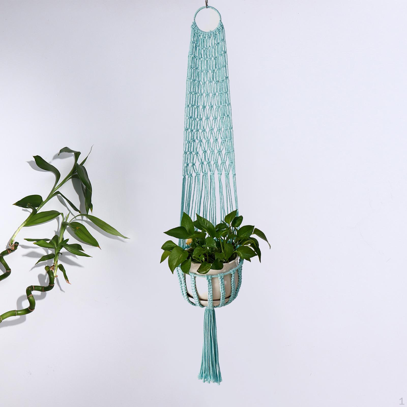 Boho Chic Plant Hanger for Stylish Home Decor Cyan 1.1 Meter
Boho Chic Plant Hanger for Stylish Home Decor Cyan 1.1 Meter