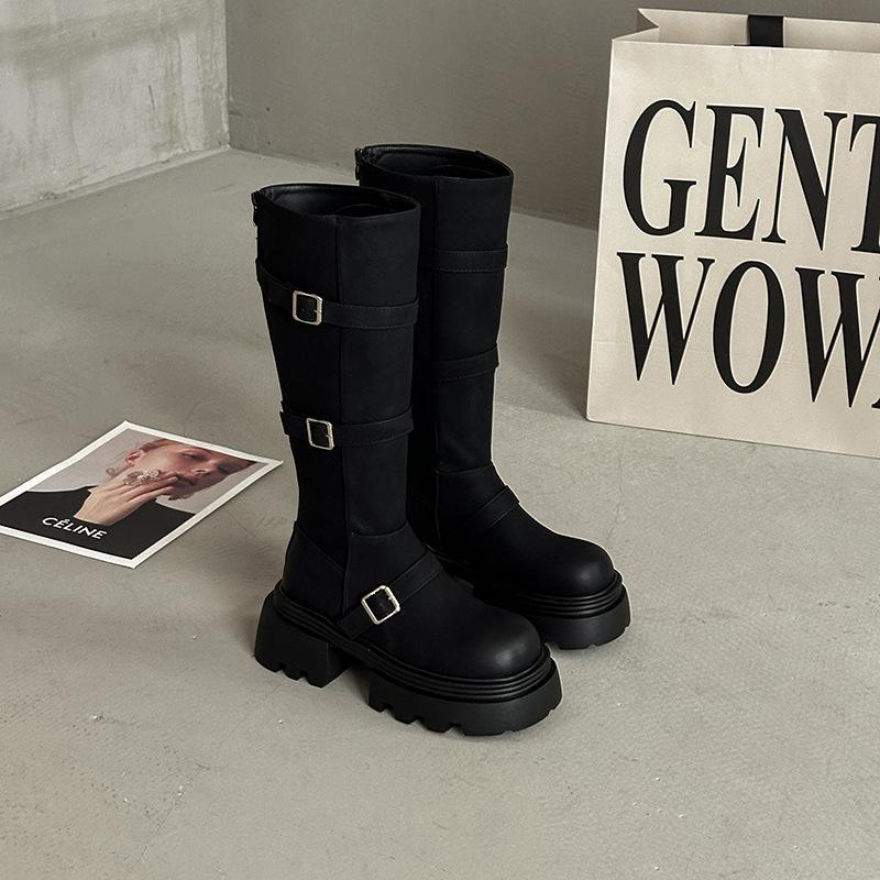 Ретро классические модные ботинки на платформе женские 2025 осень и зима новый темперамент маленький рост и стройность рыцарские ботинки 35 чёрный
Ретро классические модные ботинки на платформе женские 2025 осень и зима новый темперамент маленький рост и стройность рыцарские ботинки 35 чёрный