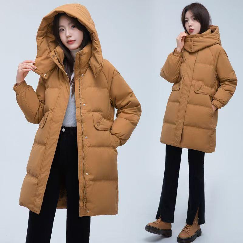 Winter Loose Fashion Plus Size Thickened Cotton Coat Women Long Length Pure Color Jacket S
Winter Loose Fashion Plus Size Thickened Cotton Coat Women Long Length Pure Color Jacket S