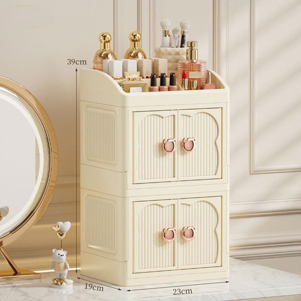 Multifunctional Plastic Desktop Organizer 2/3-layers Large Capacity Makeup Storage Case Foldable Cosmetic Storage Box Bathroom
Multifunctional Plastic Desktop Organizer 2/3-layers Large Capacity Makeup Storage Case Foldable Cosmetic Storage Box Bathroom