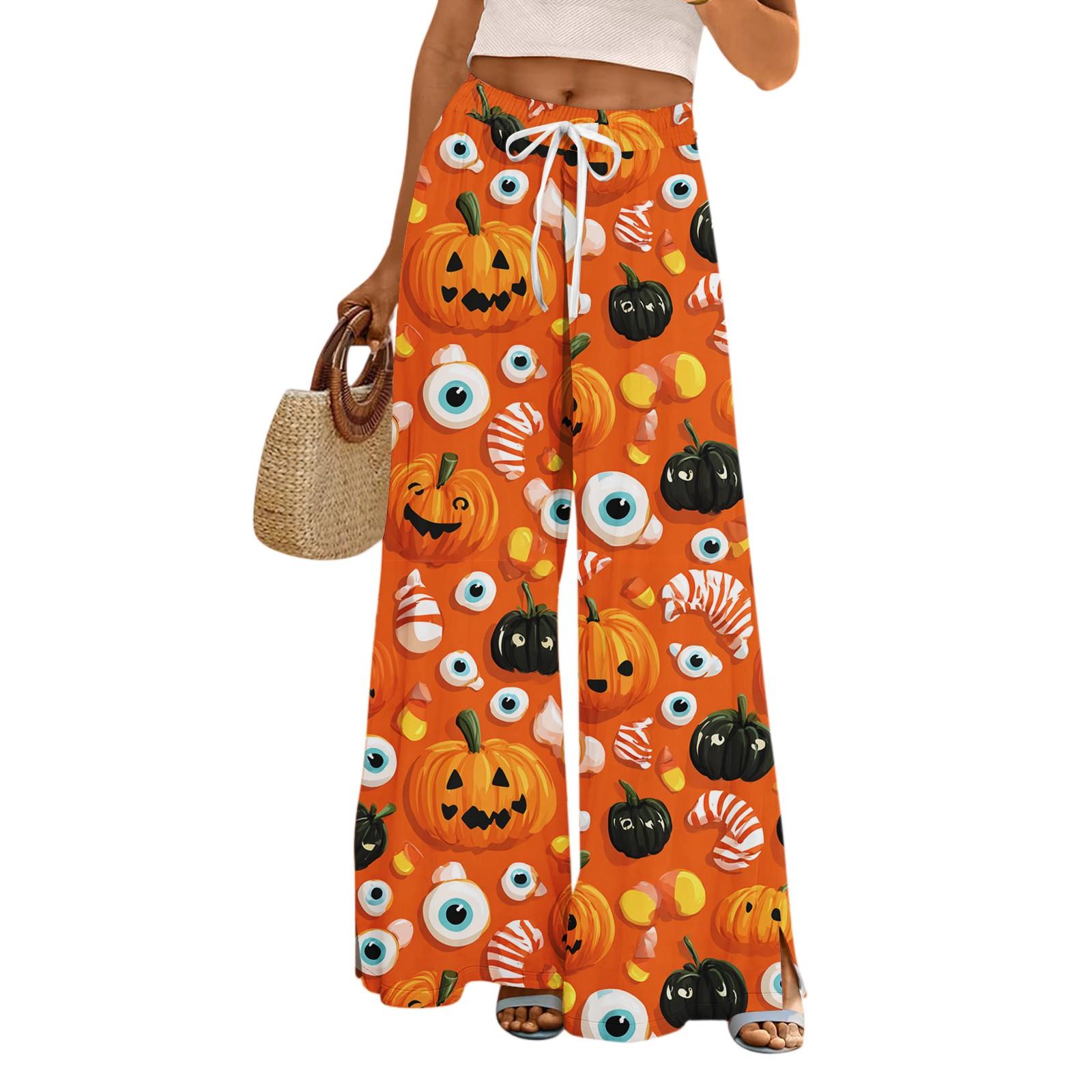 Женские свободные и повседневные брюки с широкими штанинами с принтом на Хэллоуин, эластичным поясом, кулиской и карманом XL шафрановый
Женские свободные и повседневные брюки с широкими штанинами с принтом на Хэллоуин, эластичным поясом, кулиской и карманом XL шафрановый