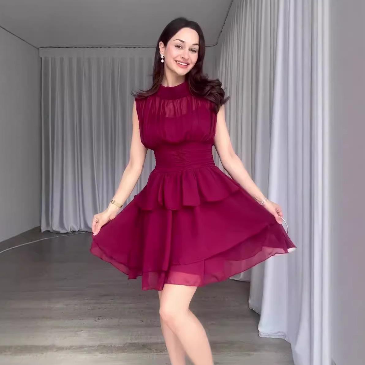 Летнее европейское и американское элегантное мини-платье с круглым вырезом и короткими рукавами, завязывающееся на талии S
Летнее европейское и американское элегантное мини-платье с круглым вырезом и короткими рукавами, завязывающееся на талии S