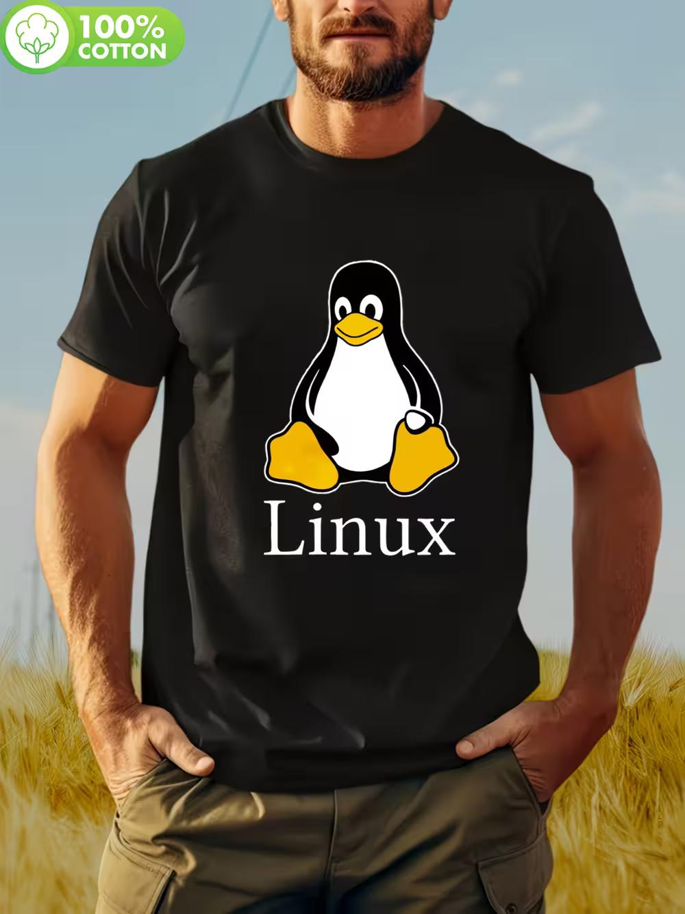 Graphic T-Shirt Featuring The Linux Penguin for Tech Enthusiasts - Humorous Casual Shirt with a Penguin Motif S
Graphic T-Shirt Featuring The Linux Penguin for Tech Enthusiasts - Humorous Casual Shirt with a Penguin Motif S