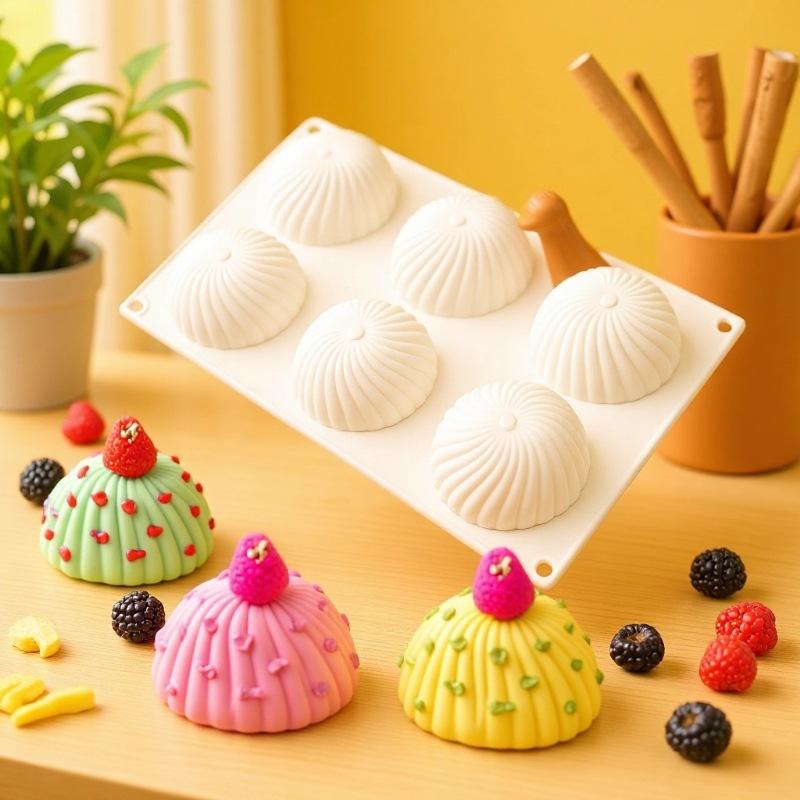 6 Cavity Semi Round Silicone Mousse Chocolate Mold Half Ball Cake Tray Silicon Dome Baking Moulds Diy Pudding Candy Jelly Tool onesize
6 Cavity Semi Round Silicone Mousse Chocolate Mold Half Ball Cake Tray Silicon Dome Baking Moulds Diy Pudding Candy Jelly Tool onesize