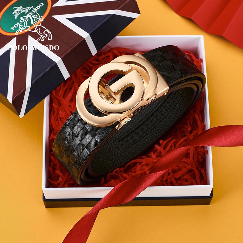 British Paul Men s Genuine Leather Automatic Buckle Belt - Premium Top Layer Cowhide Waist Belt 110 cm
British Paul Men s Genuine Leather Automatic Buckle Belt - Premium Top Layer Cowhide Waist Belt 110 cm
