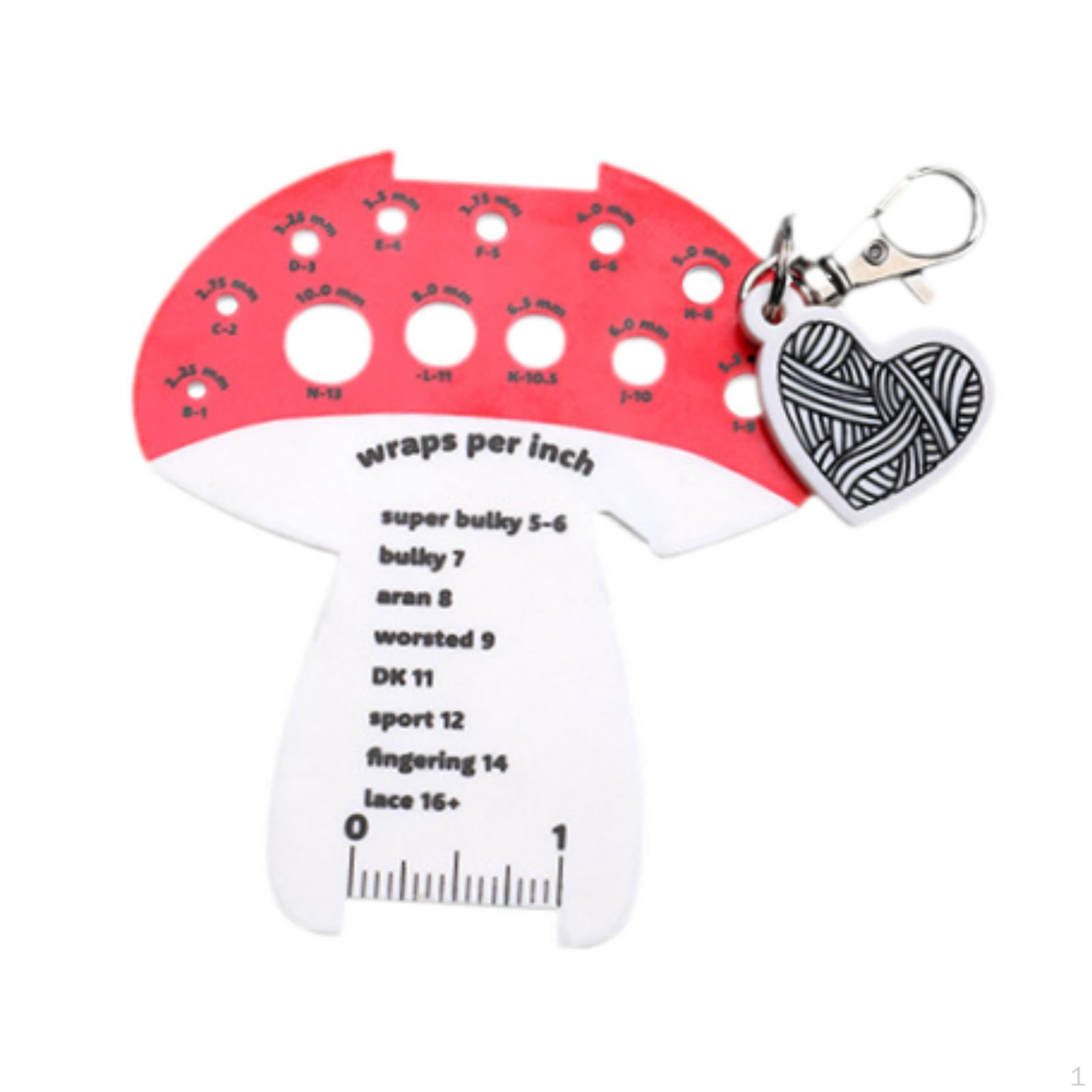 Линейка для вязания крючком, портативный измеритель Mushroom
Линейка для вязания крючком, портативный измеритель Mushroom