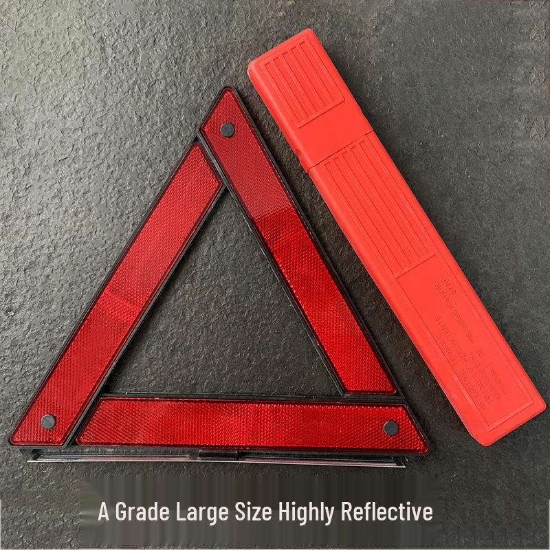Компактный светоотражающий треугольник безопасности для автомобиля: Складной предупреждающий знак с треножной подставкой
Компактный светоотражающий треугольник безопасности для автомобиля: Складной предупреждающий знак с треножной подставкой