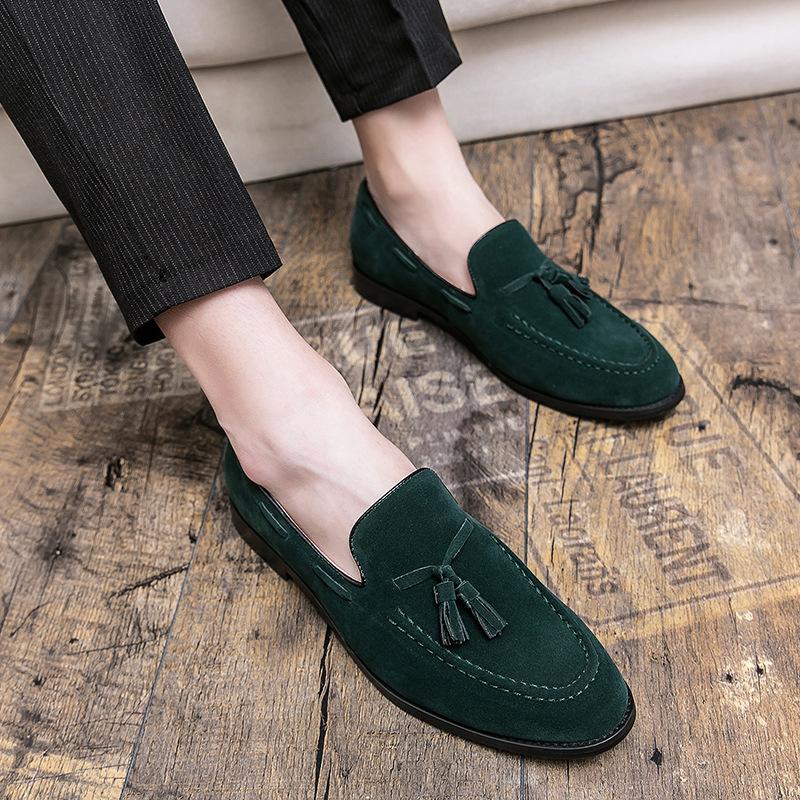European and American casual soft sole large size Loafu Doudou shoes size leather shoes 48 зелений
European and American casual soft sole large size Loafu Doudou shoes size leather shoes 48 зелений