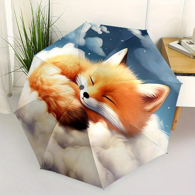 Sleeping Fox on Clouds Umbrella with Plastic Handle, Compact & Stylish, Vibrant Cartoon Pattern, Suitable for All Seasons Home (as the picture,Iron&8K)
Sleeping Fox on Clouds Umbrella with Plastic Handle, Compact & Stylish, Vibrant Cartoon Pattern, Suitable for All Seasons Home (as the picture,Iron&8K)