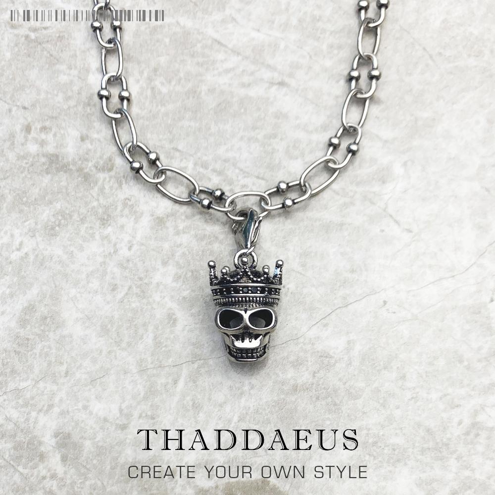 Skull King Charm Necklace Summer Brand New Fashion Jewelry Europe 925 Sterling Silver Bijoux Rock’n’roll Gift For Women Men 50cm
Skull King Charm Necklace Summer Brand New Fashion Jewelry Europe 925 Sterling Silver Bijoux Rock’n’roll Gift For Women Men 50cm