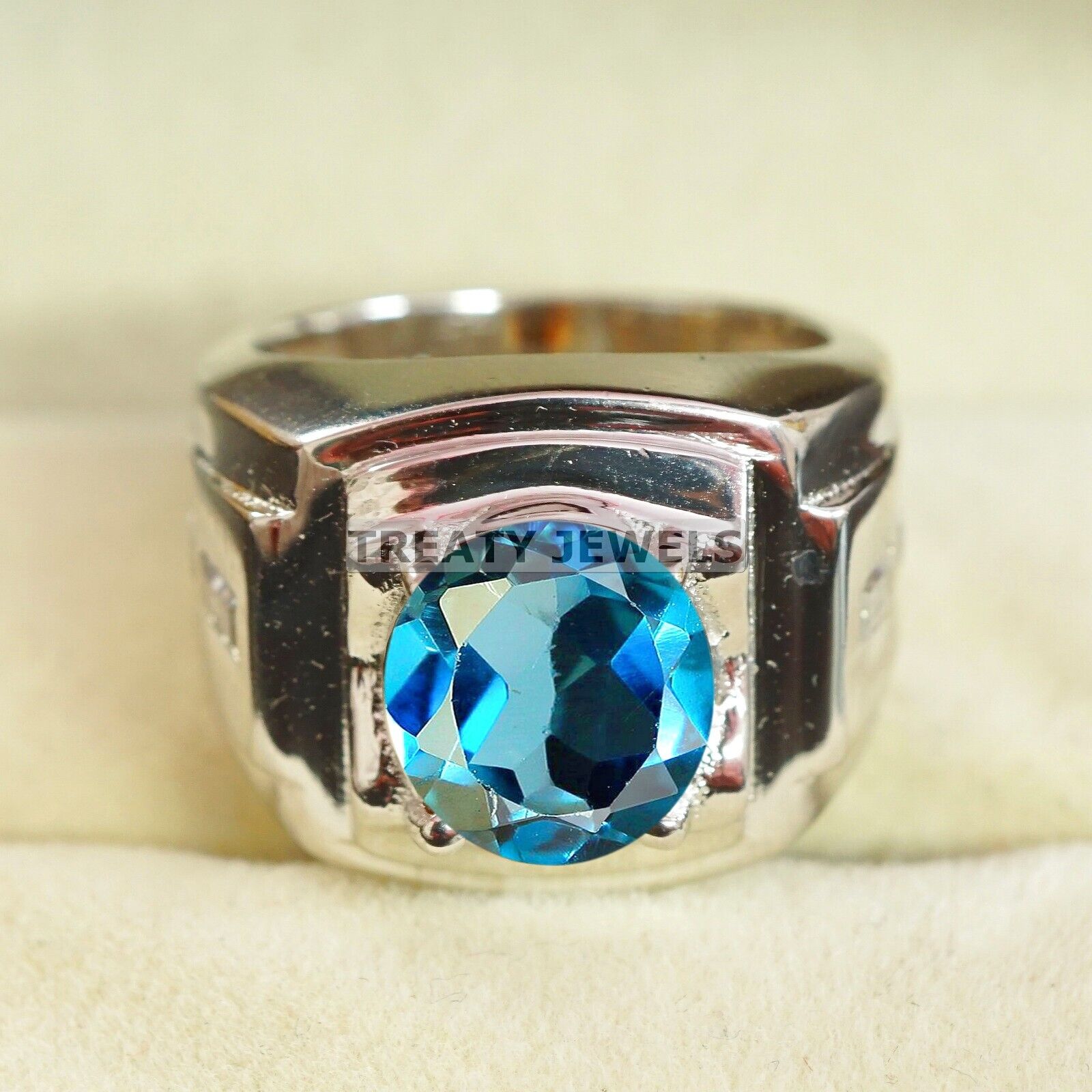 London Blue Topaz Oval Gemstone With 925 Sterling Silver Ring For Men s #B212 JL375675930674 4-16 US срібний
London Blue Topaz Oval Gemstone With 925 Sterling Silver Ring For Men s #B212 JL375675930674 4-16 US срібний