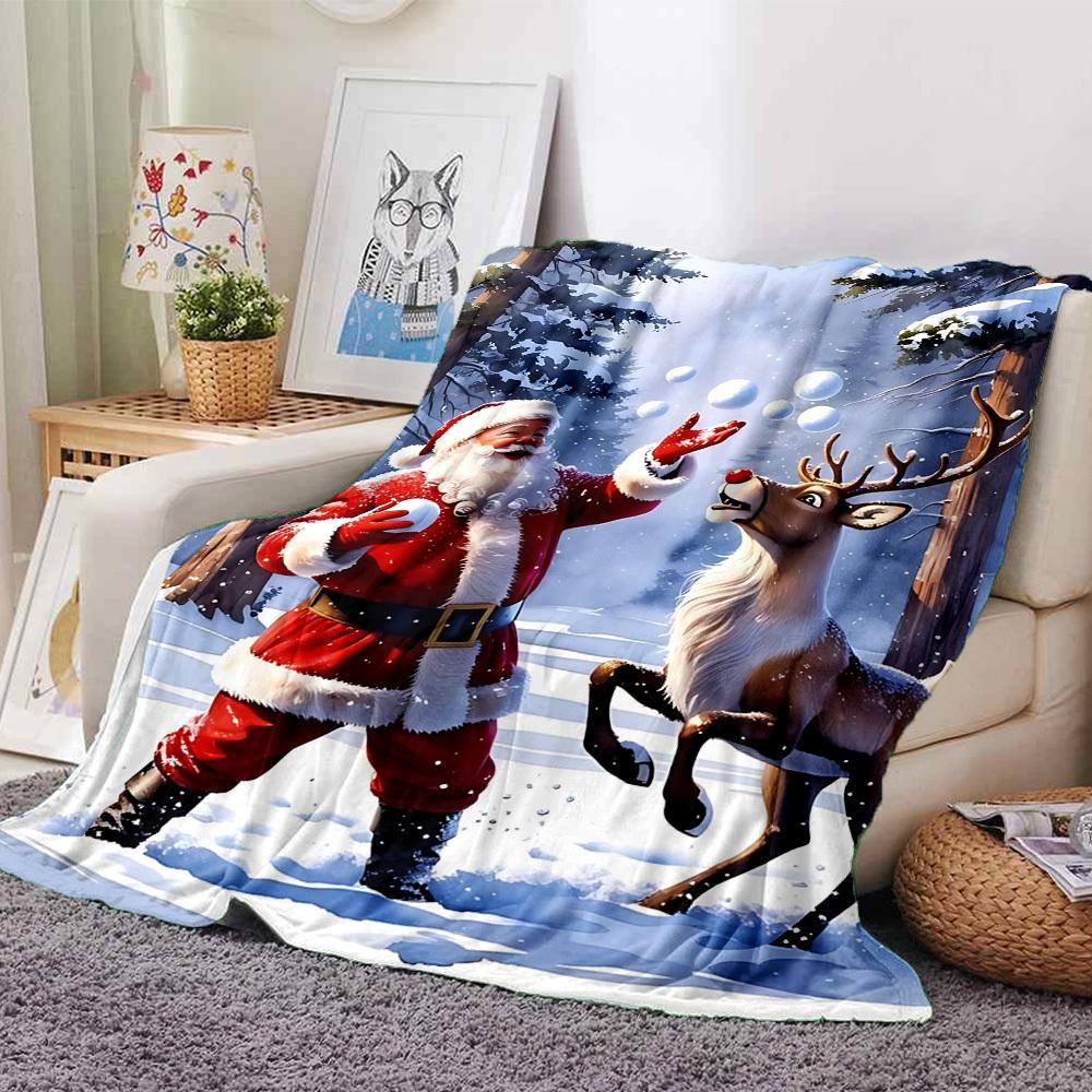 1pc Santa Claus Snowballs blanket Lightweight Flannel Throw for Sofa Bed Travel Camping Livingroom Office Couch Chair 80cmx120cm
1pc Santa Claus Snowballs blanket Lightweight Flannel Throw for Sofa Bed Travel Camping Livingroom Office Couch Chair 80cmx120cm