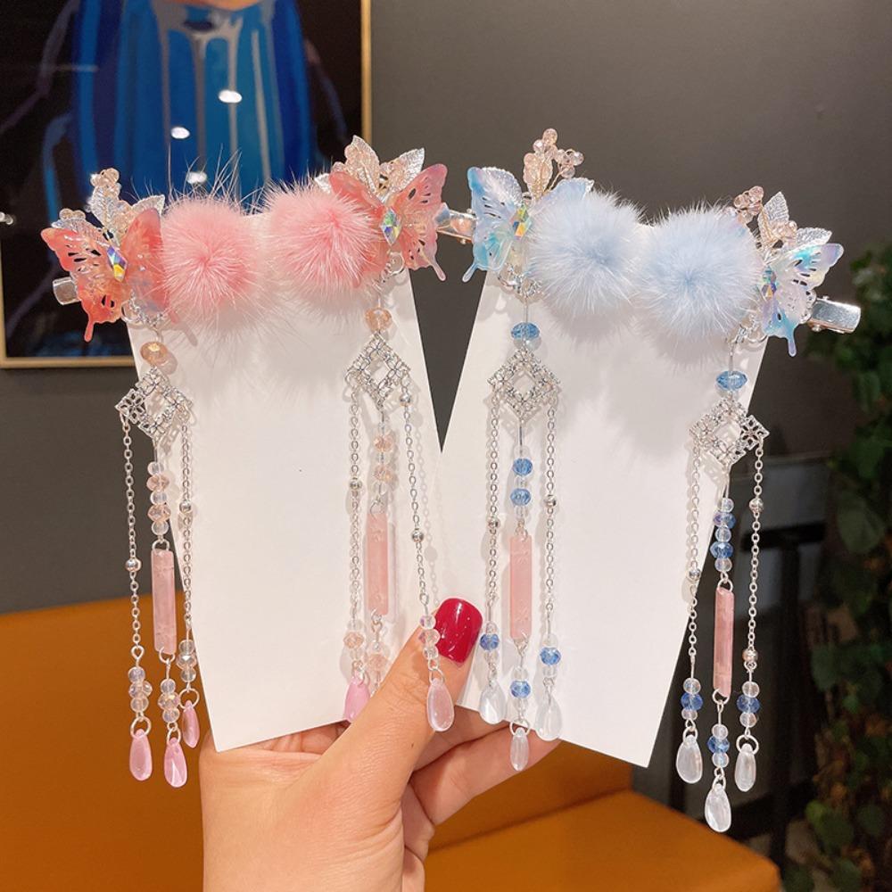 Wear Antique Hair Accessories Plush Children s Hair Clip Butterfly Hairpin Korean Style Hair Clip blue-flower
Wear Antique Hair Accessories Plush Children s Hair Clip Butterfly Hairpin Korean Style Hair Clip blue-flower