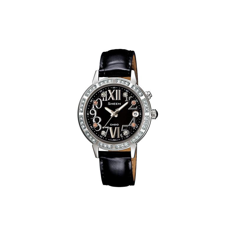 Casio SHEEN 50 meters waterproof, quartz movement, leather strap, Japanese and Korean watch, women s watch, black dial SHE-4031L-1AU чорний
Casio SHEEN 50 meters waterproof, quartz movement, leather strap, Japanese and Korean watch, women s watch, black dial SHE-4031L-1AU чорний