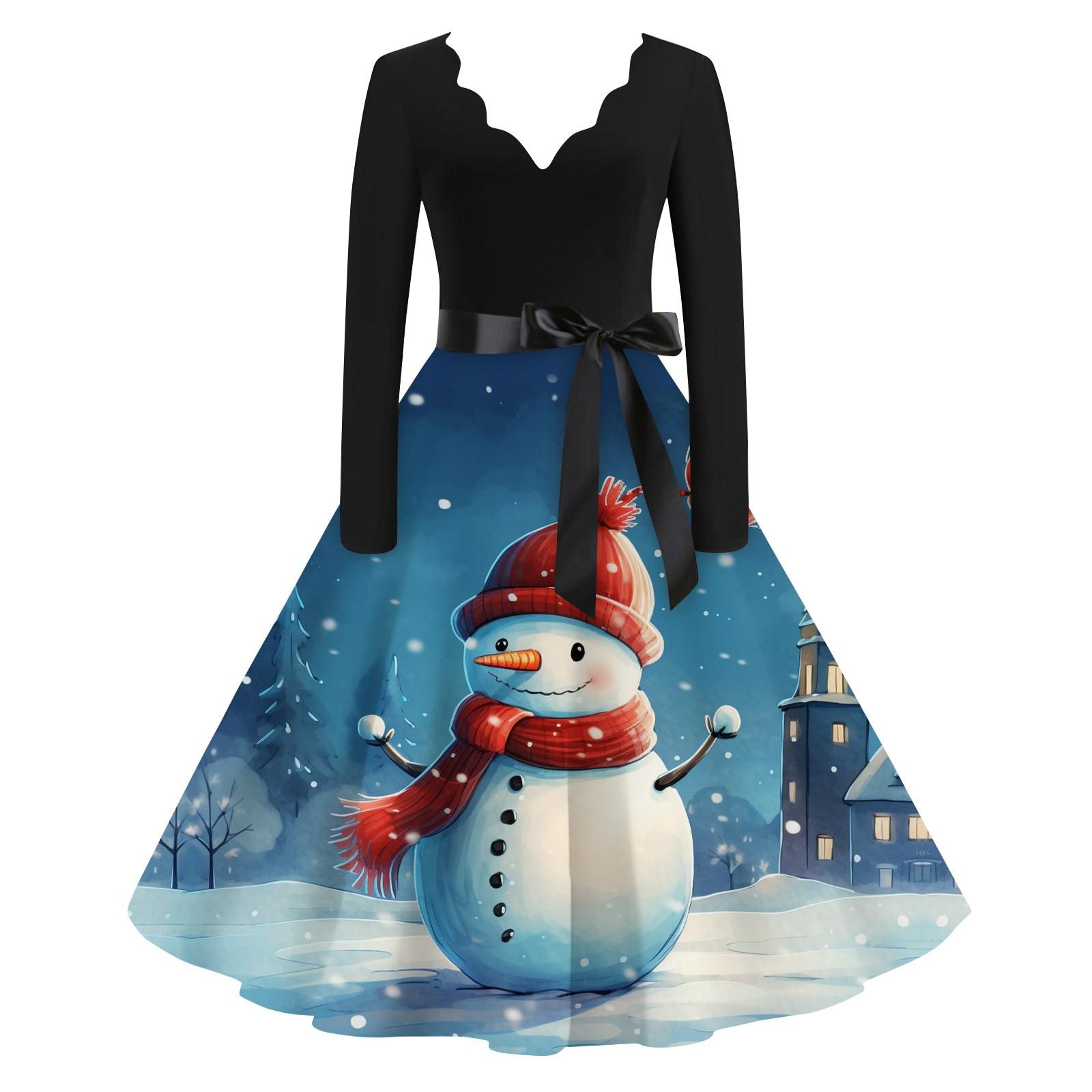 Женское повседневное и модное рождественское платье с V-образным вырезом и большим подолом, длинное платье с рукавами XL небесно-голубой
Женское повседневное и модное рождественское платье с V-образным вырезом и большим подолом, длинное платье с рукавами XL небесно-голубой