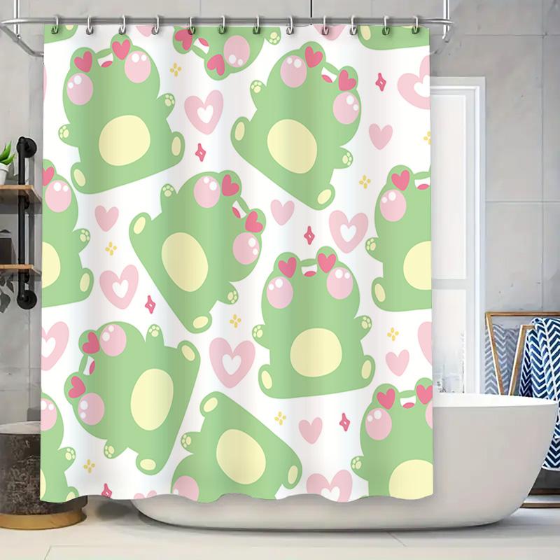 Green Frog Shower Curtain Cartoon Print Bath Decoration Waterproof Fabric Home Decor Bathroom Cakes Tails Animal Kids Room W60H190(CM)-1 Pcs
Green Frog Shower Curtain Cartoon Print Bath Decoration Waterproof Fabric Home Decor Bathroom Cakes Tails Animal Kids Room W60H190(CM)-1 Pcs