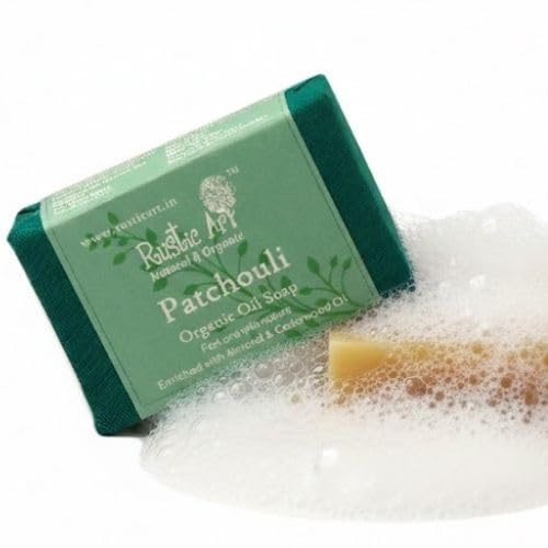 Rustic Art Patchouli Soap | Earthy & Deodorizing | Almond Oil & Sal Butter | Orange & Cedarwood | Handmade Organic | For Women & Men | 100g
Rustic Art Patchouli Soap | Earthy & Deodorizing | Almond Oil & Sal Butter | Orange & Cedarwood | Handmade Organic | For Women & Men | 100g