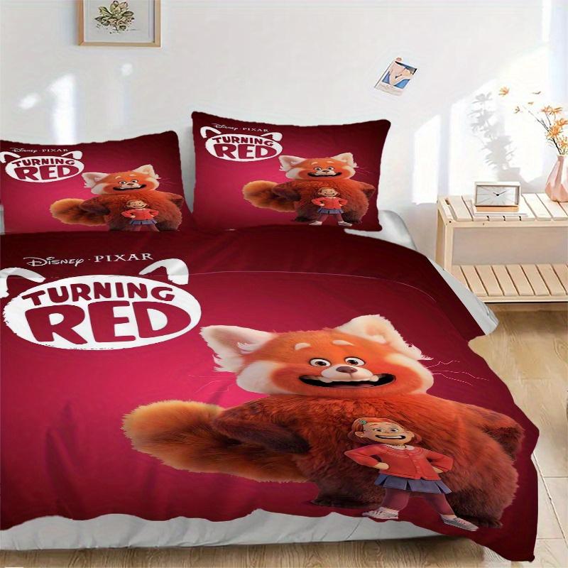 3pcs Meilin Mei Lee and Red Panda Printed Bedding Set, Soft and Comfortable Quilt Cover for Bedroom, Guest Room (1 Duvet Cover + 2 Pillowcas 135x200cm
3pcs Meilin Mei Lee and Red Panda Printed Bedding Set, Soft and Comfortable Quilt Cover for Bedroom, Guest Room (1 Duvet Cover + 2 Pillowcas 135x200cm