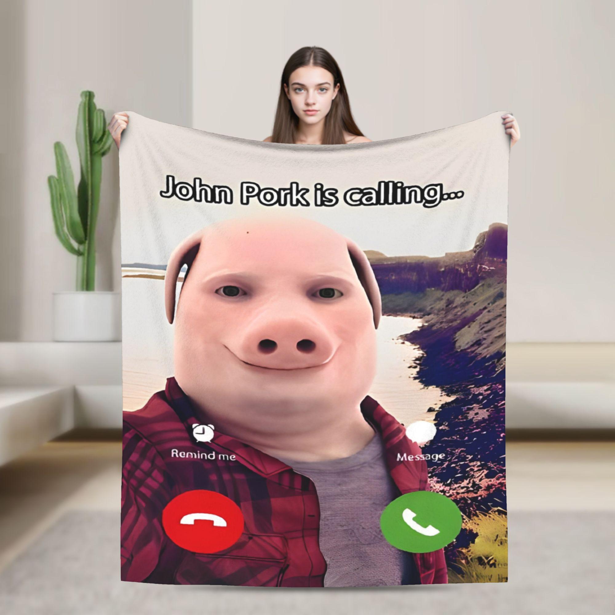 John Pork Is Calling Wool Blanket Vintage Throw Blankets for Home Hotel Sofa 150*125cm Bedspreads 75x90cm
John Pork Is Calling Wool Blanket Vintage Throw Blankets for Home Hotel Sofa 150*125cm Bedspreads 75x90cm